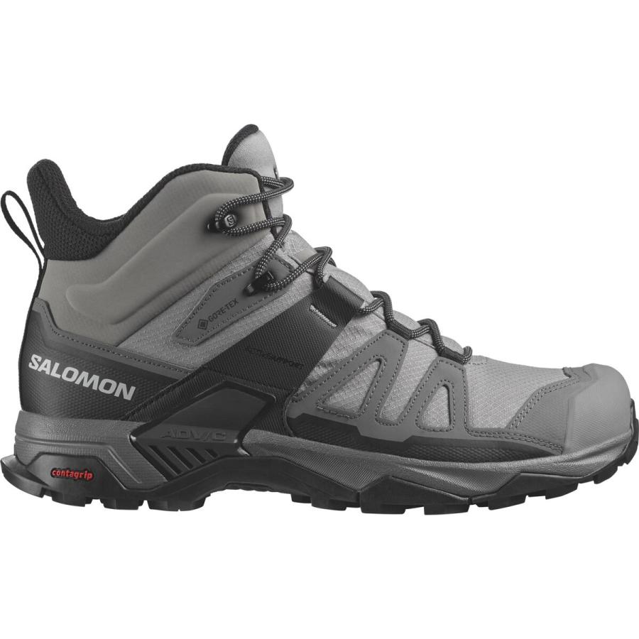 Pánska turistická obuv SALOMON X ULTRA 4 MID GTX Sharkskin / Quiet Shade / Black