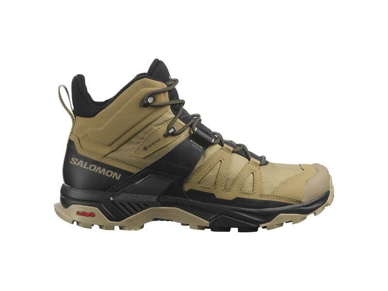 Pánska turistická obuv SALOMON X ULTRA 4 MID GTX Kelp / Black / Safari