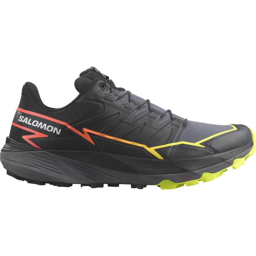 Pánska trailová obuv Salomon THUNDERCROSS Black / Quiet Shade / Neon Flame