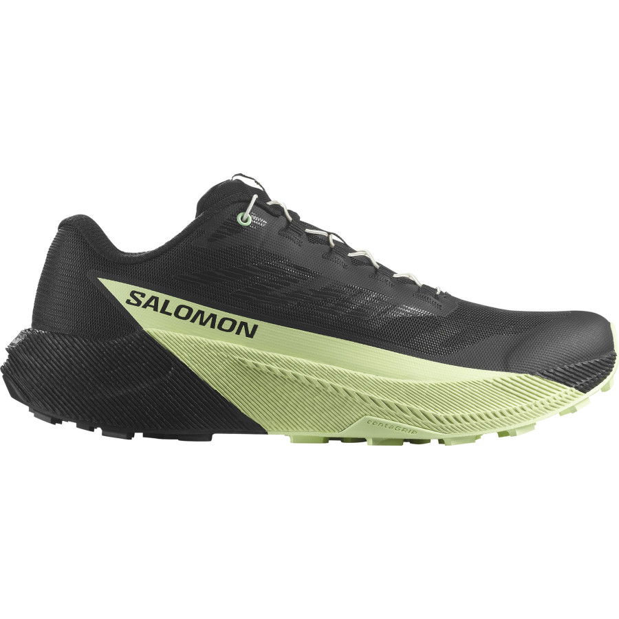 Pánska trailová bežecká obuv Salomon obuv PULSAR Black/Black/Patina Green