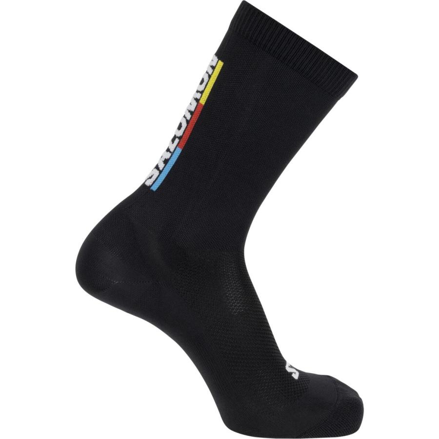Ponožky Salomon PULSE Race Flag Crew Black / Brigh