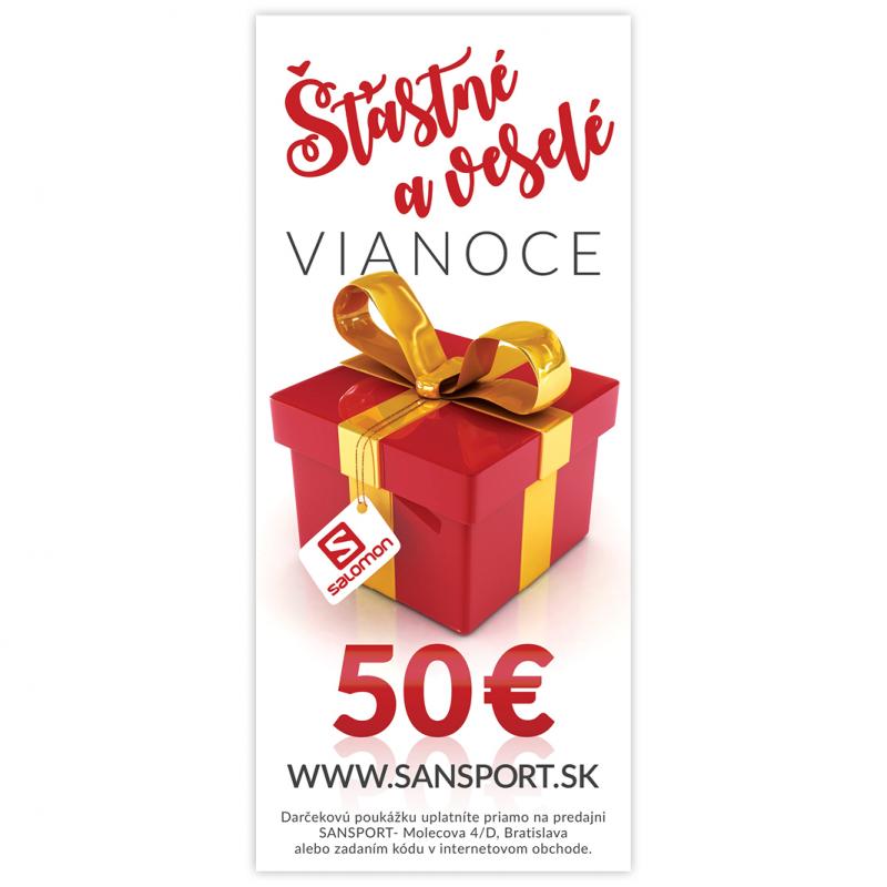 VIANOČNÁ DARČEKOVÁ POUKÁŽKA 50€