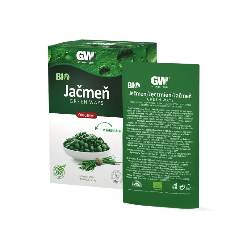 Green Ways BIO Zelený jačmeň tablety