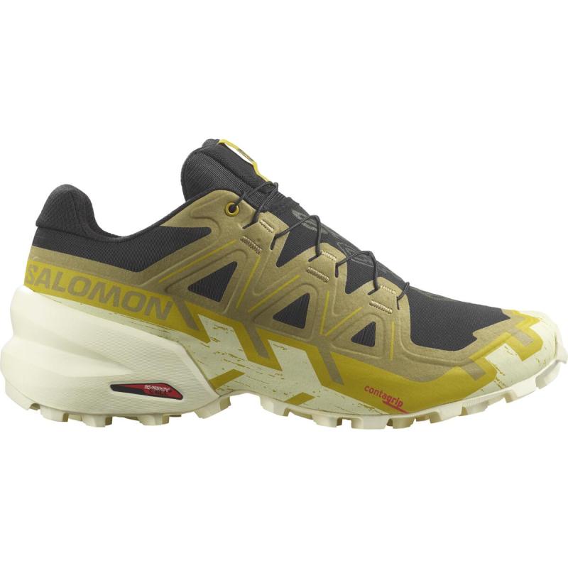 Pánska trailová obuv Salomon SPEEDCROSS 6 Black / Cress Green / Transparent Yellow