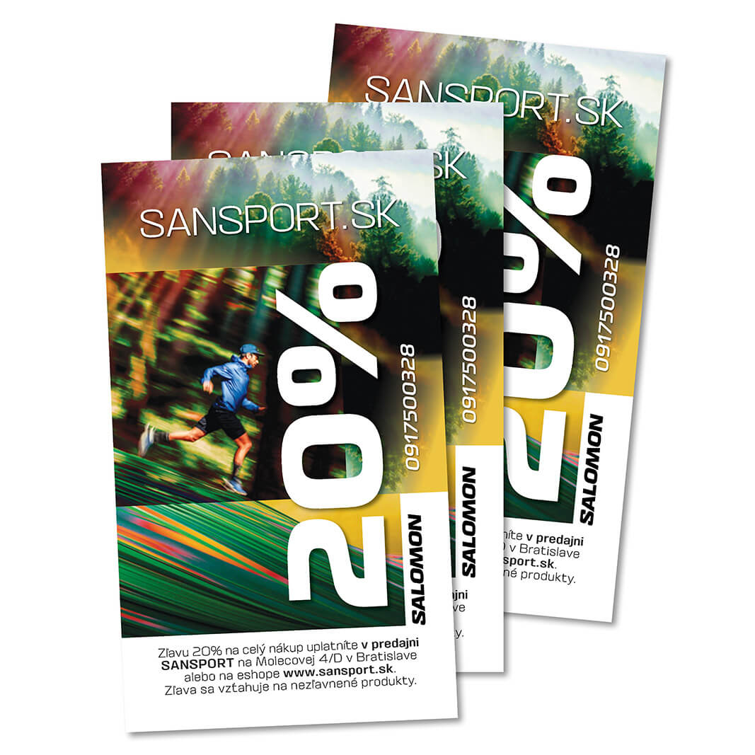 20% ZĽAVA na nákup produktov Salomon - Bežecké tréningy Bratislava