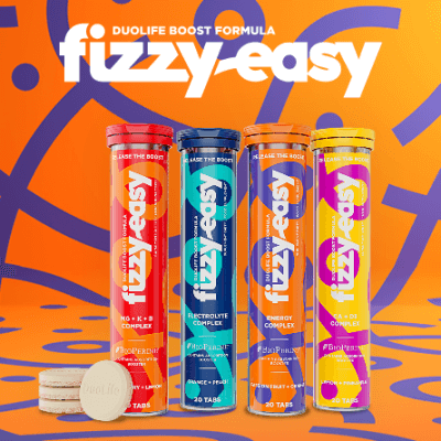 Šumivé prírodné vitamínové tablety Fizzy Easy od DuoLife - Sansport predajňa Bratislava