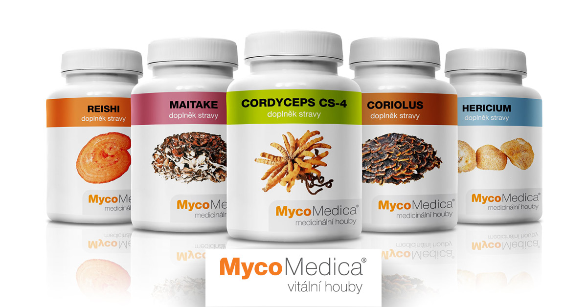 Produkty od MycoMedica sú vyrábané z kvalitných výťažkov húb ako Reishi, Cordyceps či Hericium...