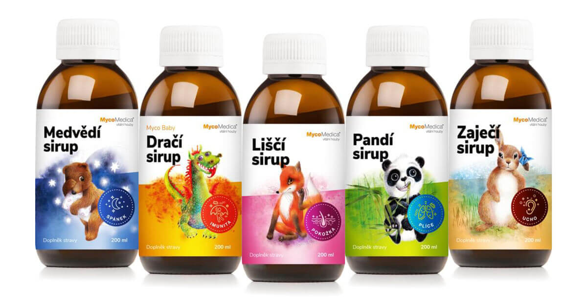 sirupy mycomedica - liecive detske prirodne sirupy - tradicka cinska medicina