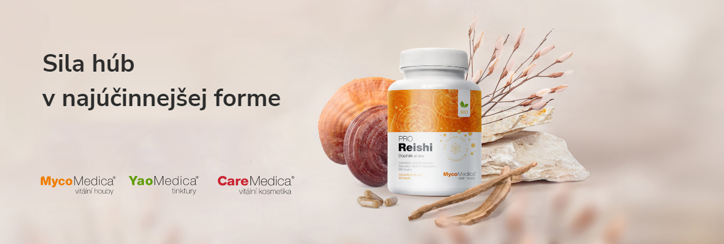 Novinaka - Medicinalne vitalne huby PRO mycomedica - liecive huby najvyssej kvality - tradicka cinska medicina