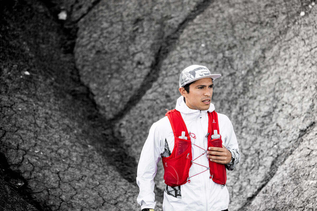 Bežecký batoh Salomon ADV SKIN 12 litrov s fľaškami